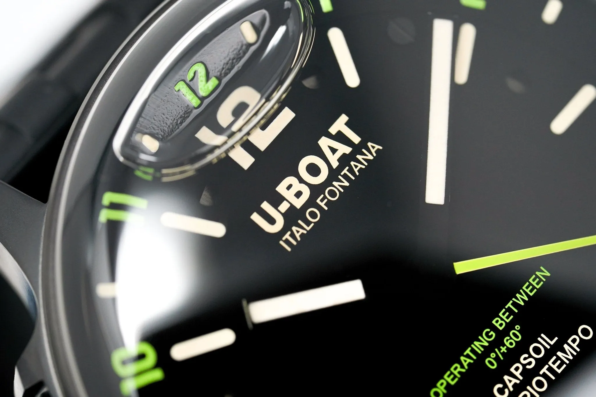 U-Boat Watch Capsoil Doppiotempo 45 DLC Green Rehaut 8840/A