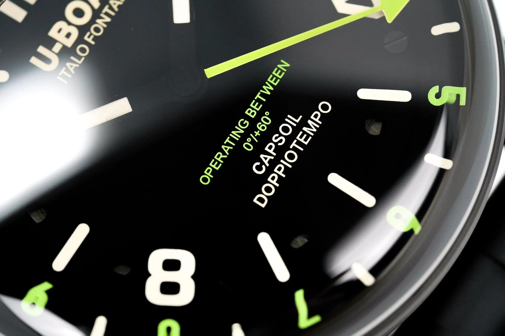 U-Boat Watch Capsoil Doppiotempo 45 DLC Green Rehaut 8840/A