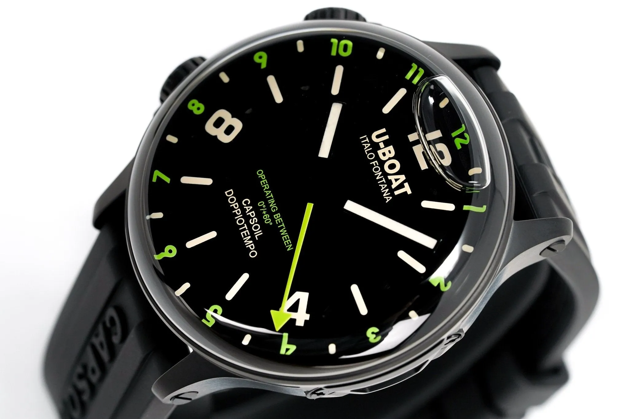 U-Boat Watch Capsoil Doppiotempo 45 DLC Green Rehaut 8840/A