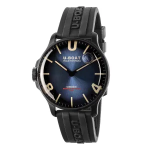 U-Boat Watch Darkmoon 44 Blue Soleil IP Black 8700/C