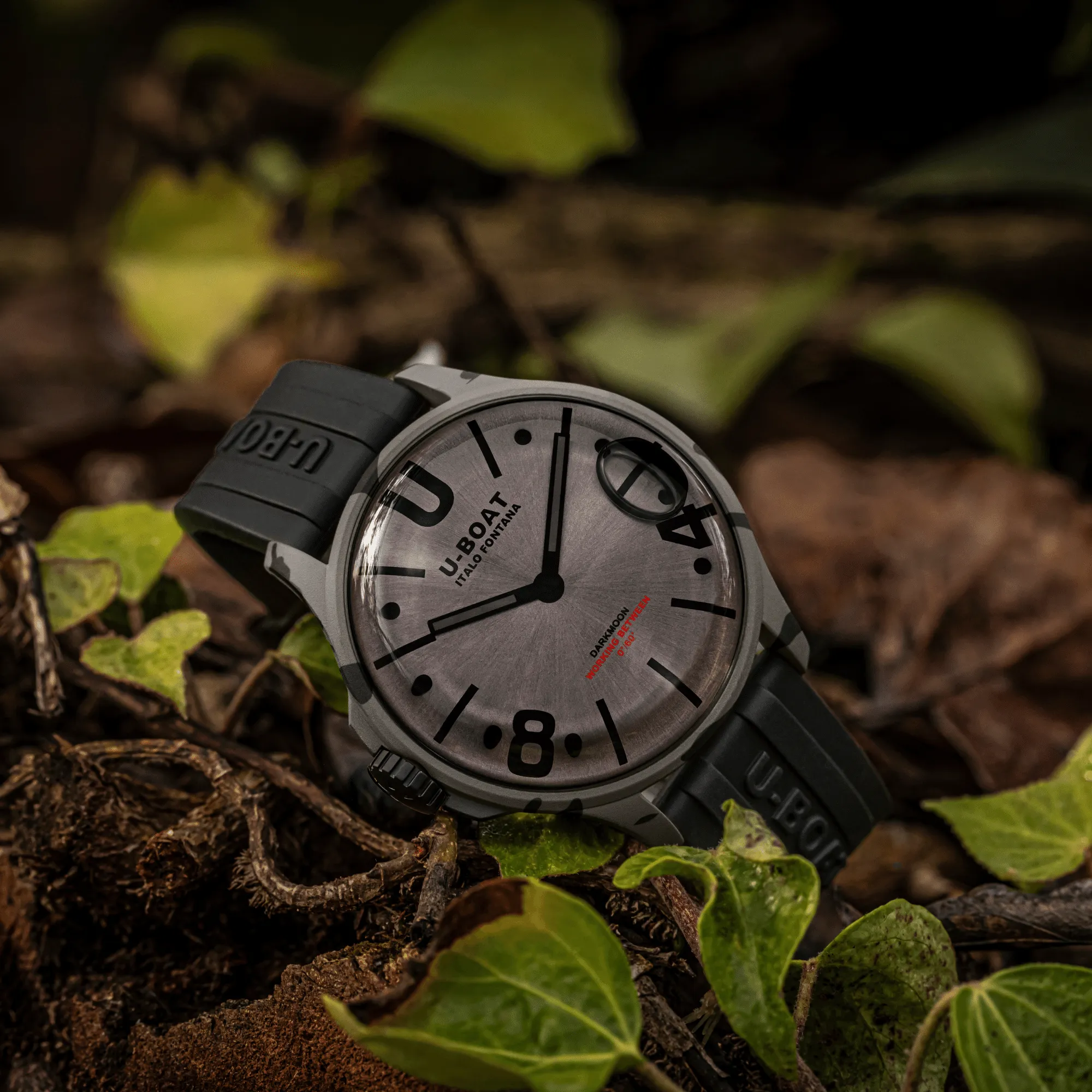 U-Boat Watch Darkmoon 44 GY Camouflage Curved Black 9550