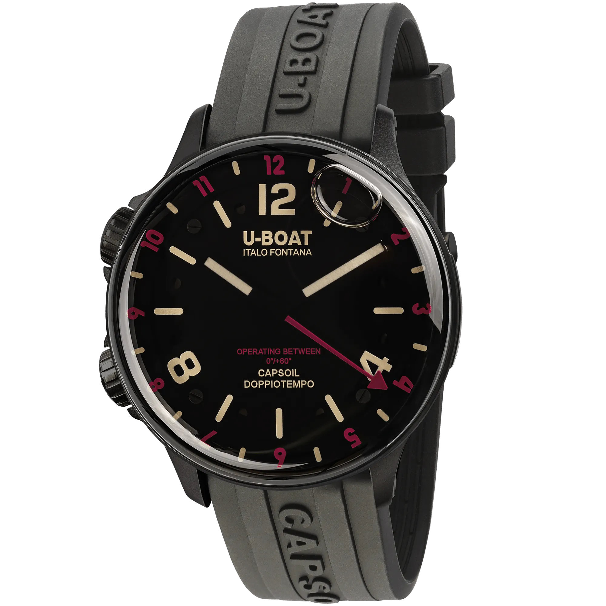 U-Boat Watch Doppiotempo 45 DLC Red Rehaut 8841/B