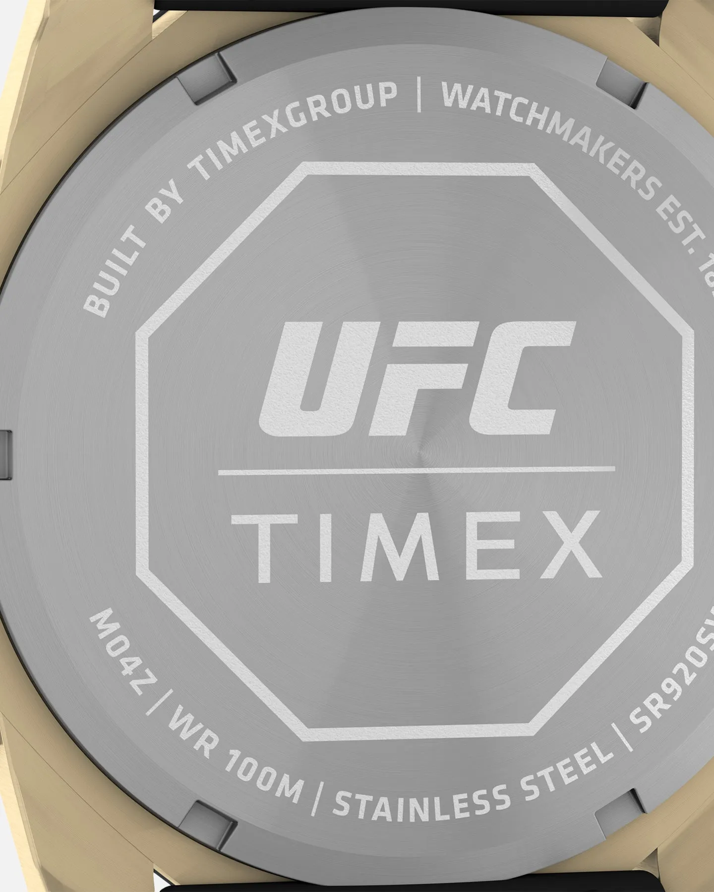 UFC Watches Icon Chronograph Silicone Watch Black/Gold