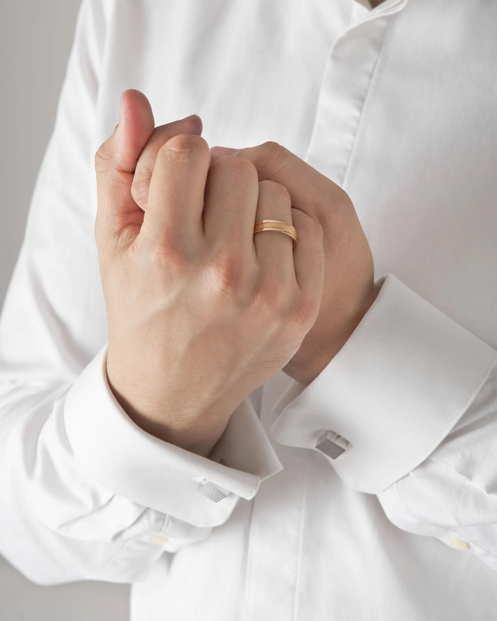 Unisex We Matt 18K Rosegold & Gold Ring