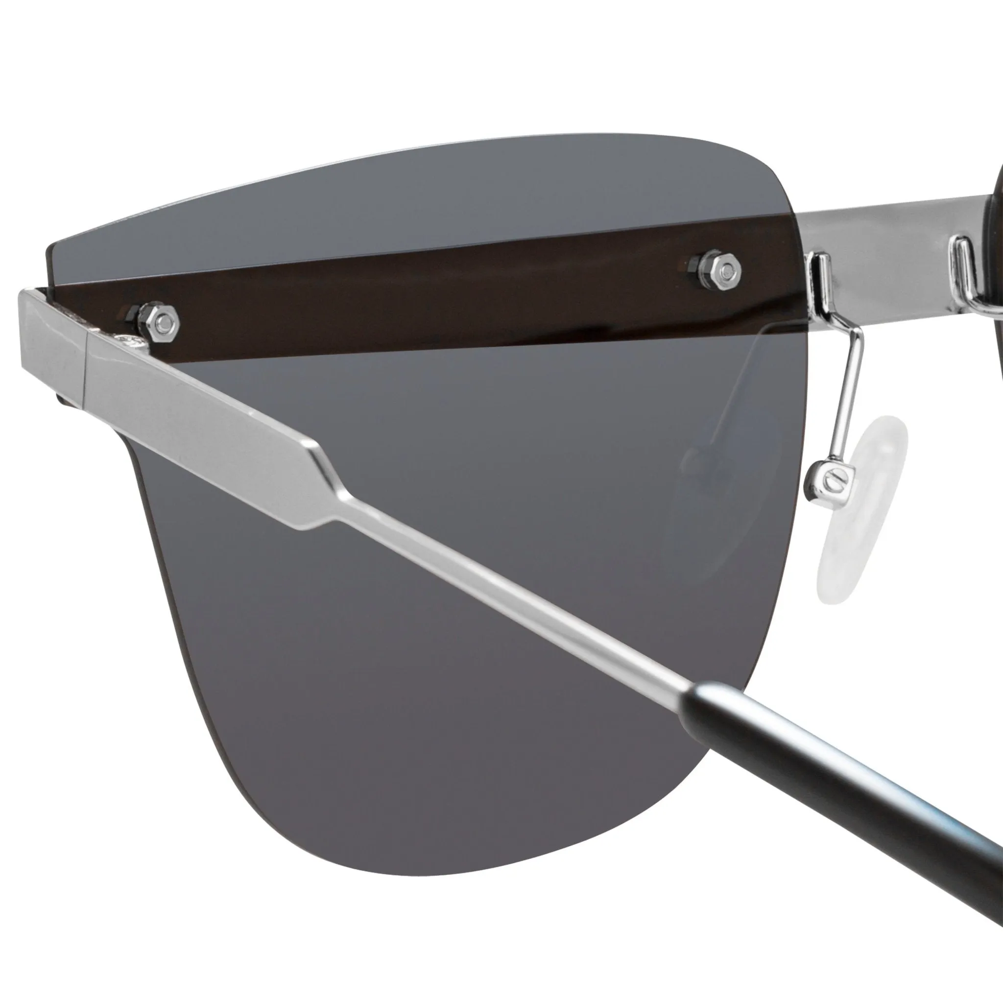 United Nude Sunglasses D-Frame Silver and Grey