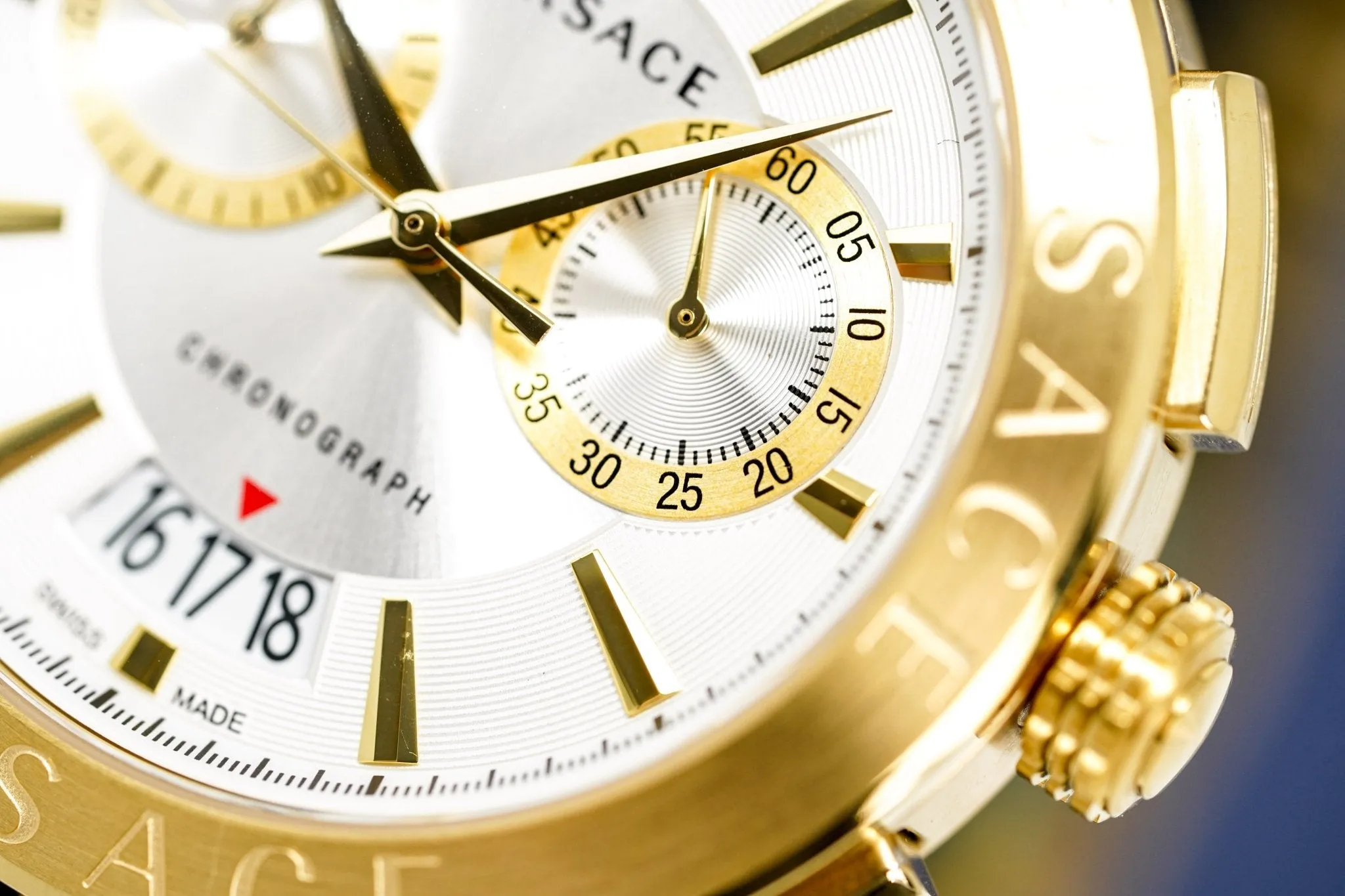 Versace Men's Chronograph Watch Aion Gold VBR060017