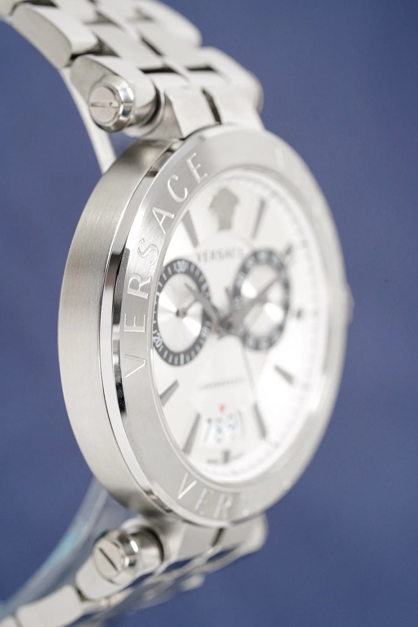 Versace Men's Chronograph Watch Aion Silver VBR040017