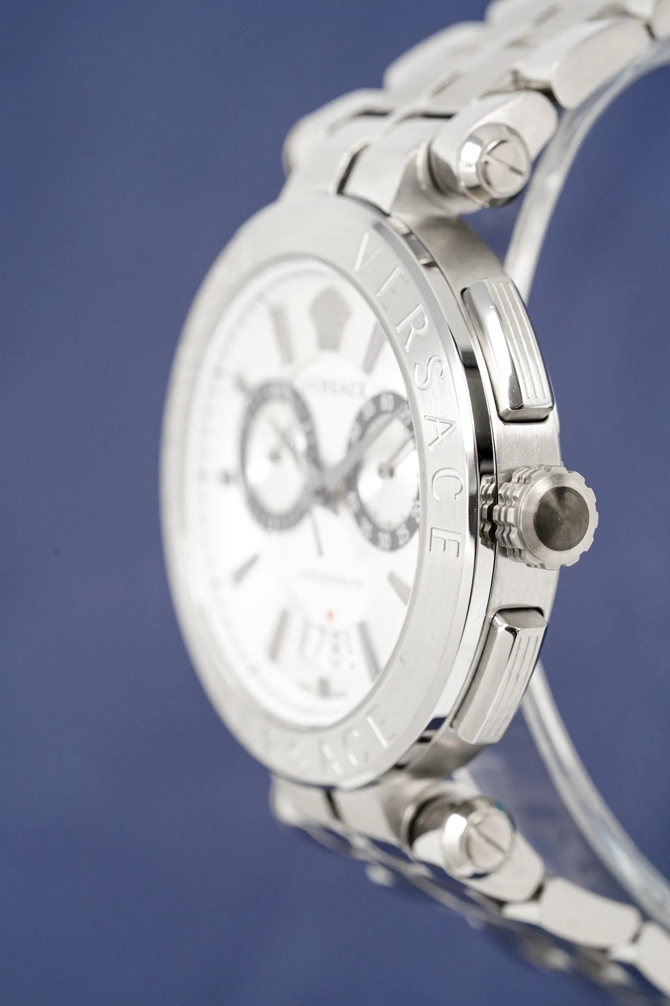 Versace Men's Chronograph Watch Aion Silver VBR040017