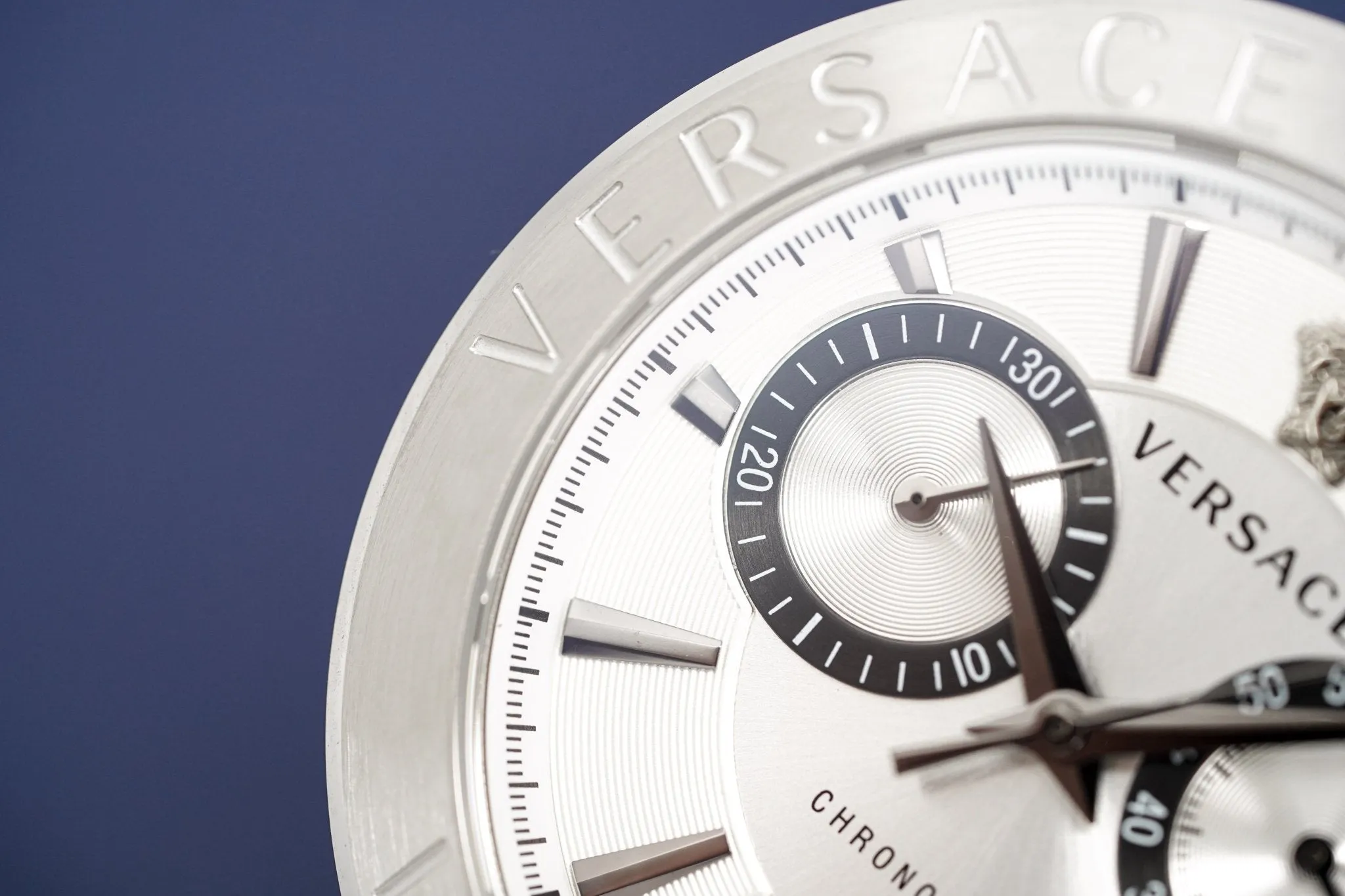 Versace Men's Chronograph Watch Aion Silver VBR040017