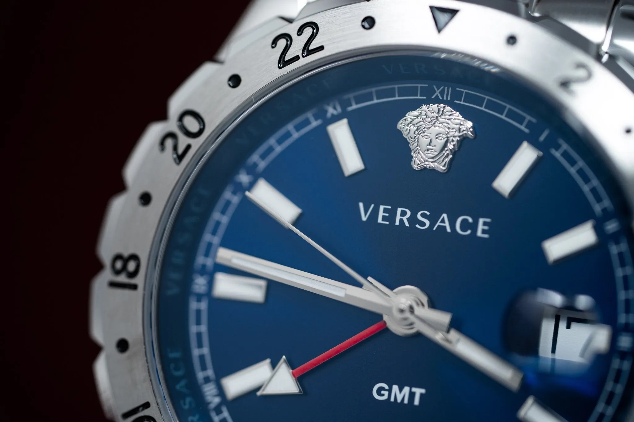 Versace Men's Watch Hellenyium GMT Blue Bracelet V11010015