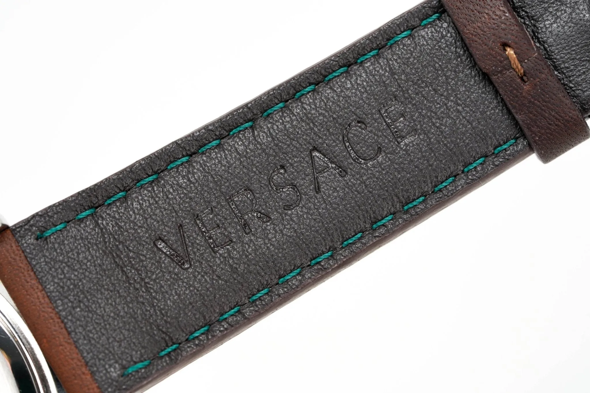 Versace Men's Watch Hellenyium GMT Green Leather V11090017
