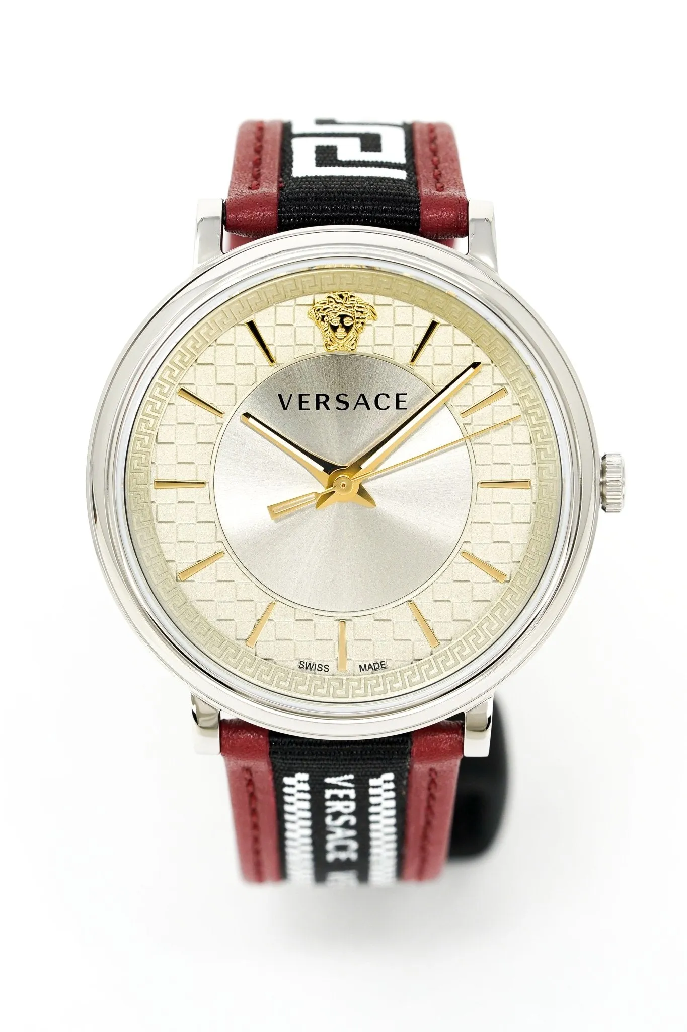 Versace Men's Watch V-Circle Silver Black VE5A01421