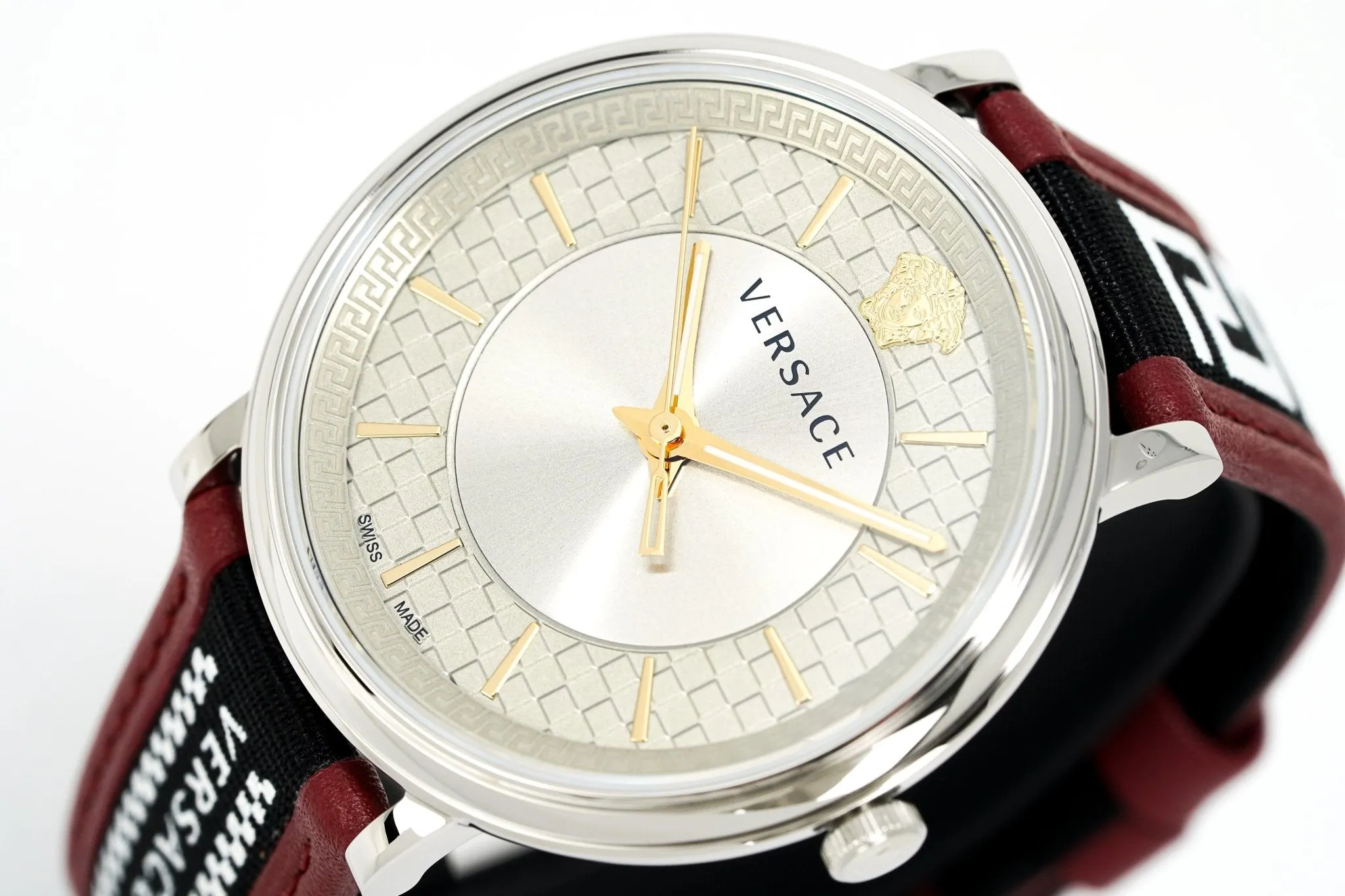 Versace Men's Watch V-Circle Silver Black VE5A01421