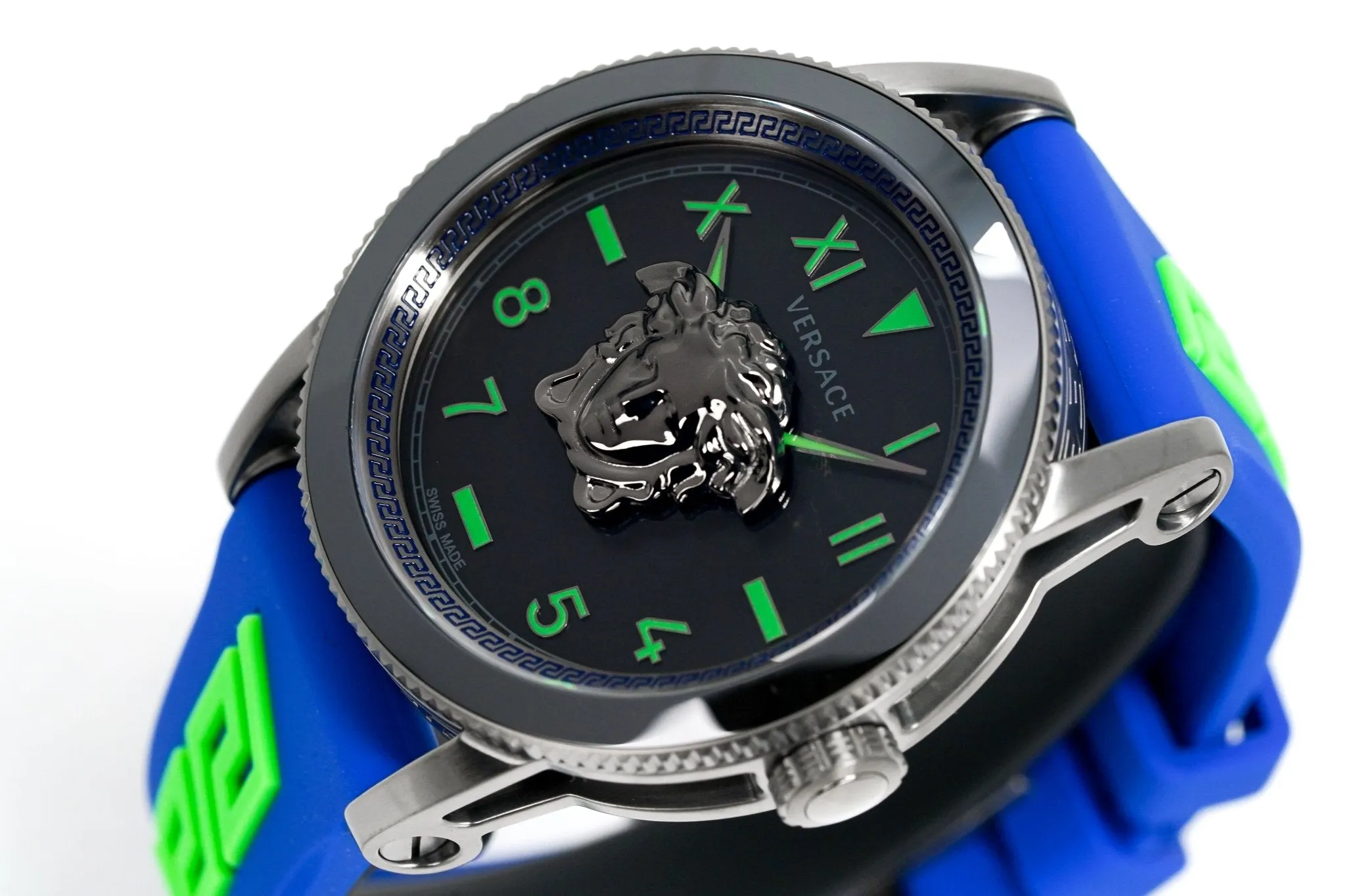 Versace Men's Watch V-Palazzo 43mm Blue VE2V00722