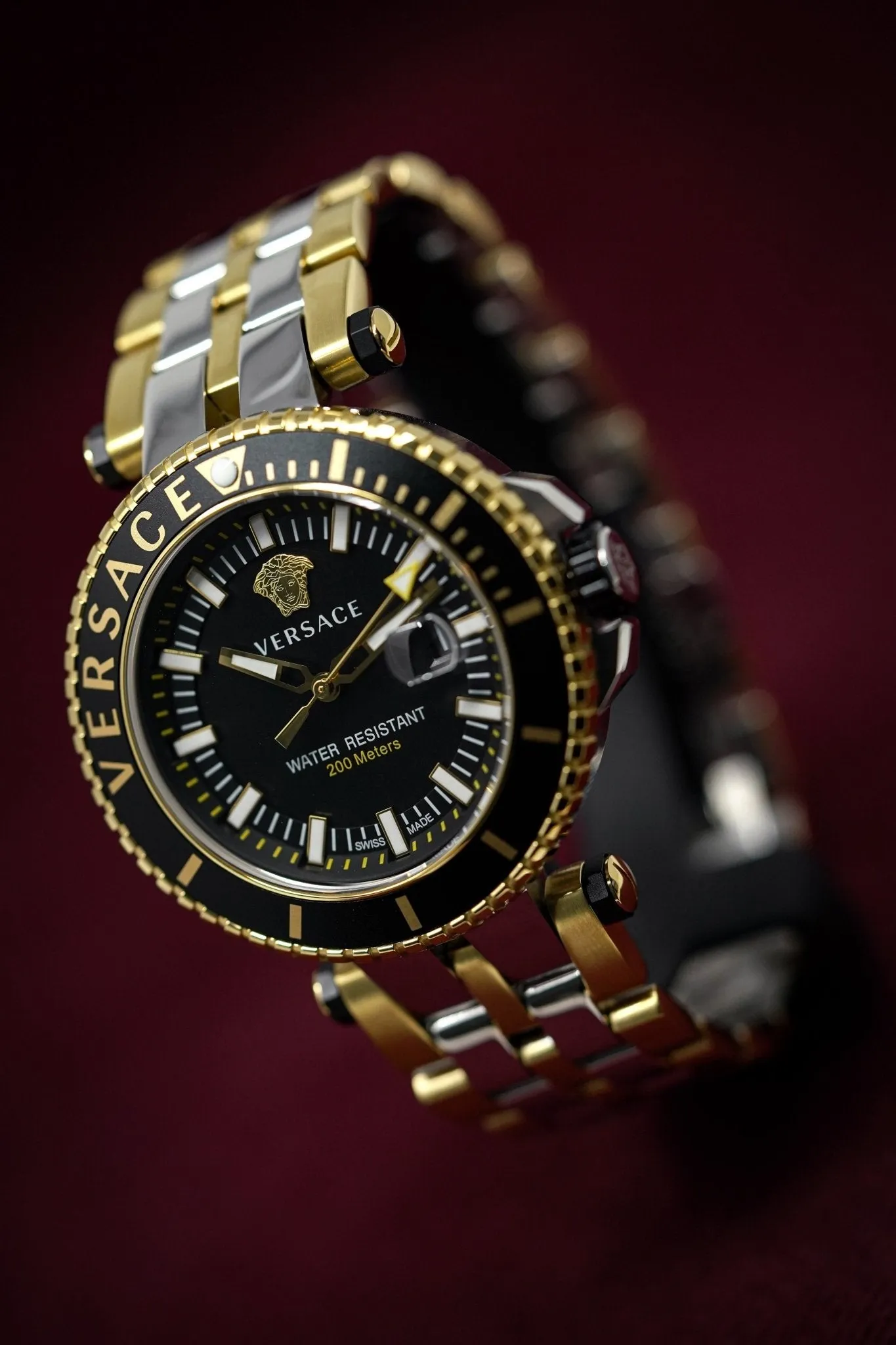 Versace V-Race Diver Two Tone