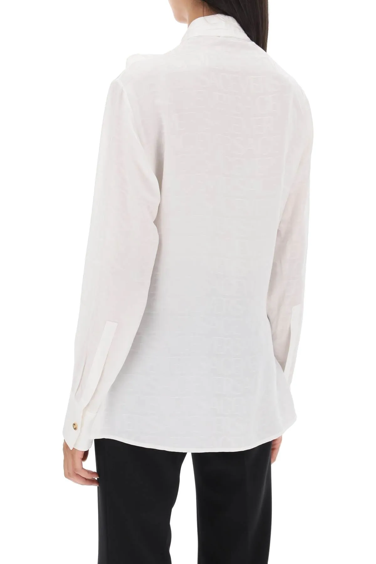 'Versace Women's Allover' Lavallière Shirt