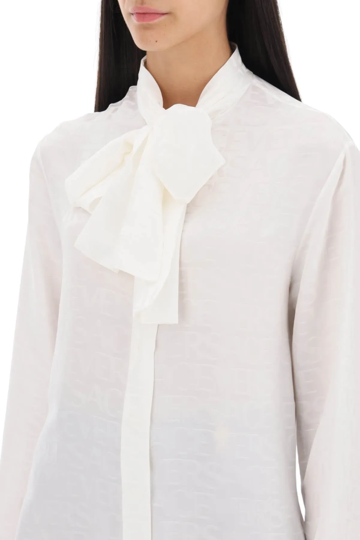 'Versace Women's Allover' Lavallière Shirt