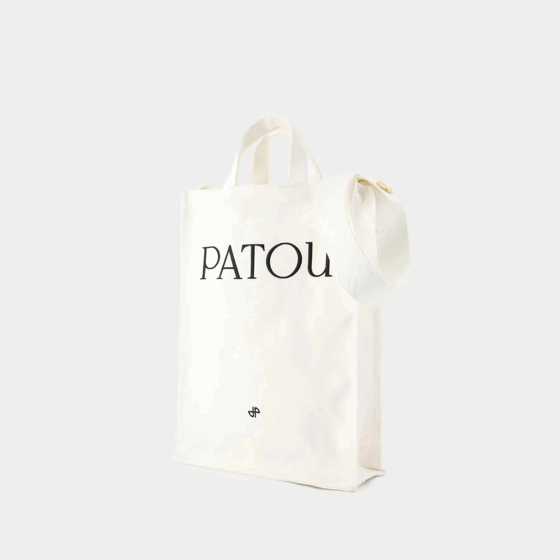 Vertical Shopper Bag - PATOU - Cotton - White