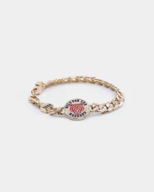 Wild For The Weekend Baller Bear Coin Bracelet Gold