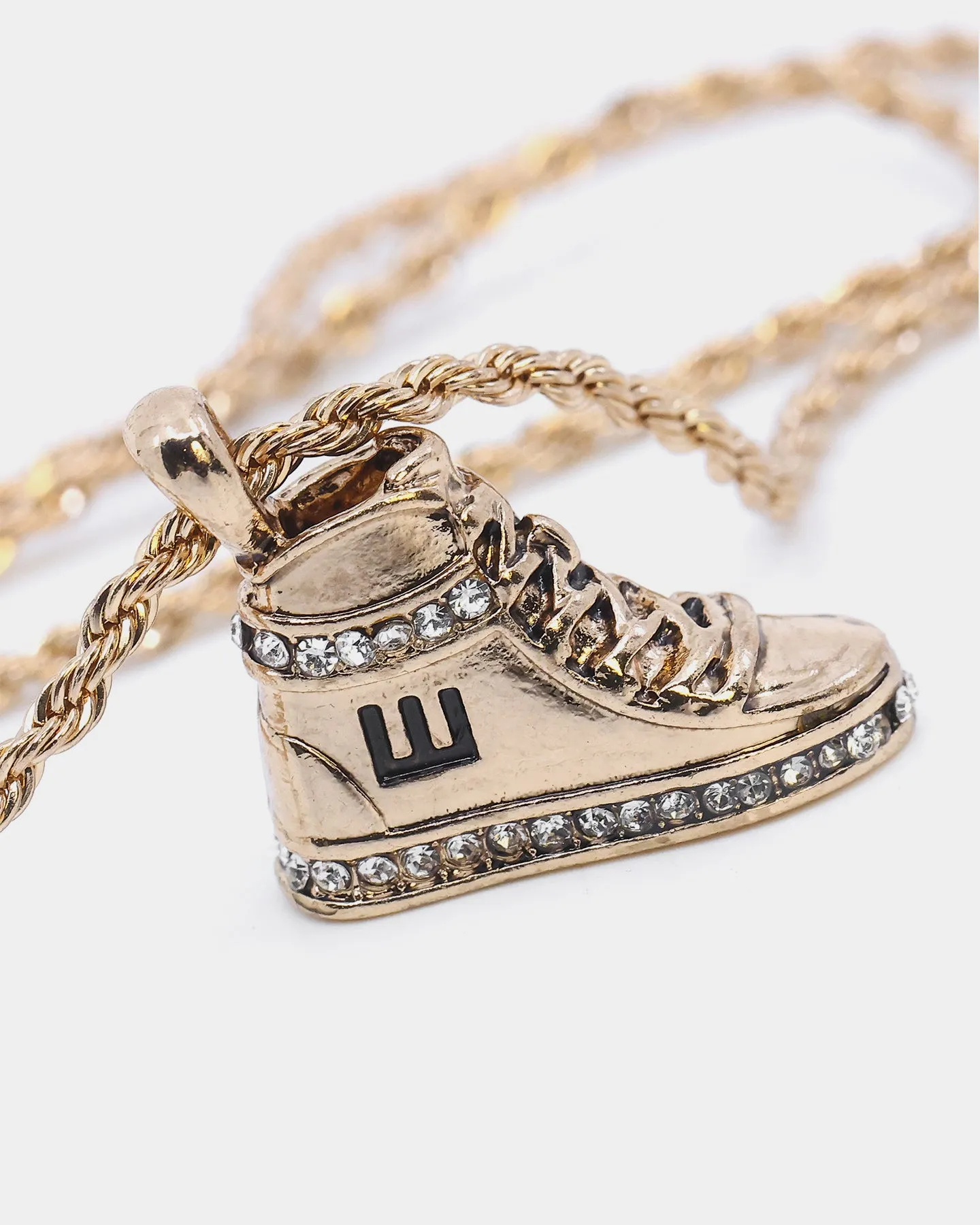 Wild For The Weekend High Top Pendant Necklace Gold