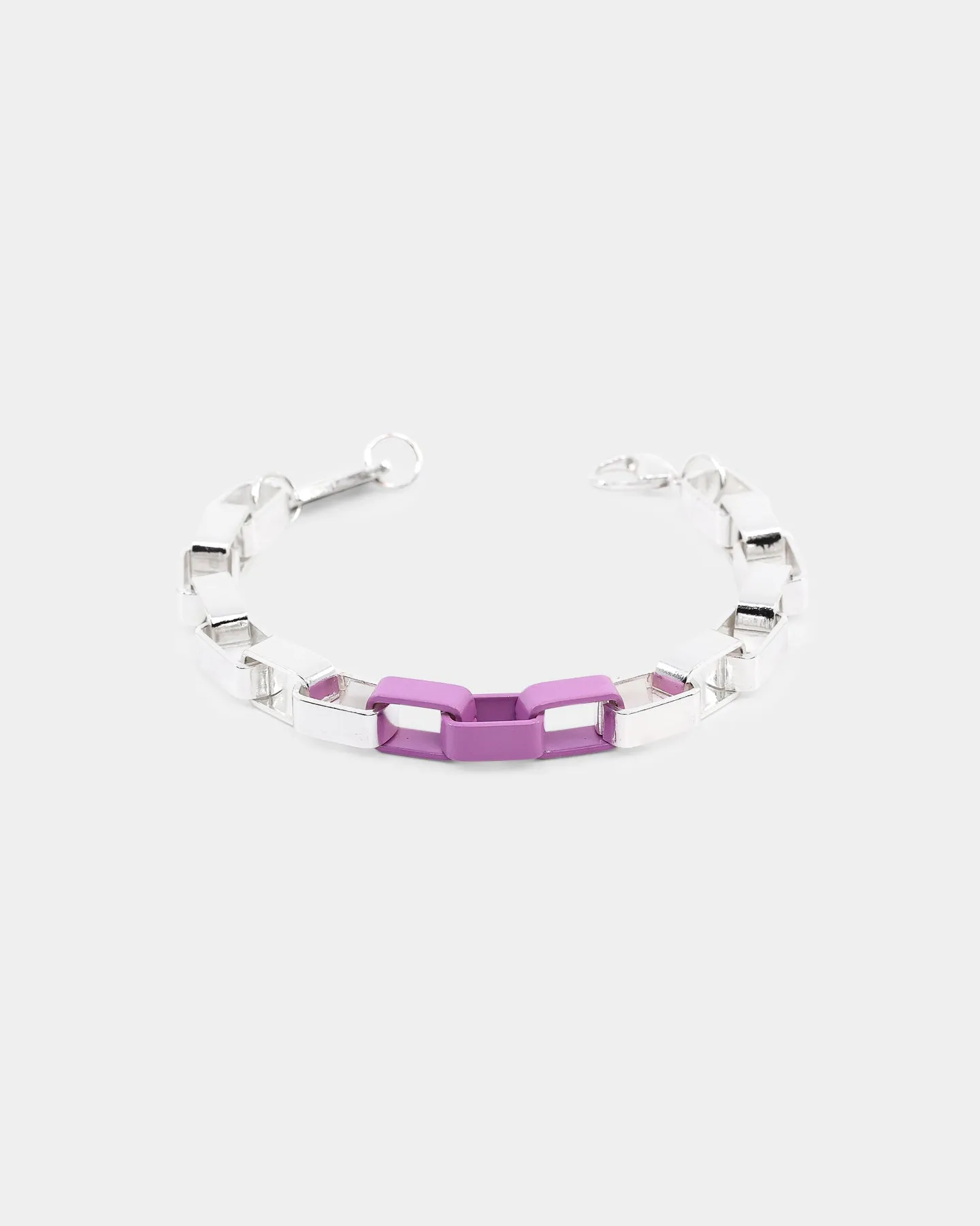 Wild for the Weekend Long Link Chain Bracelet Silver