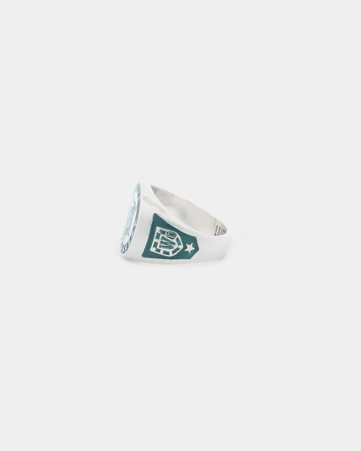 Wild For The Weekend Wildcats Coin Signet Ring (Medium) Silver