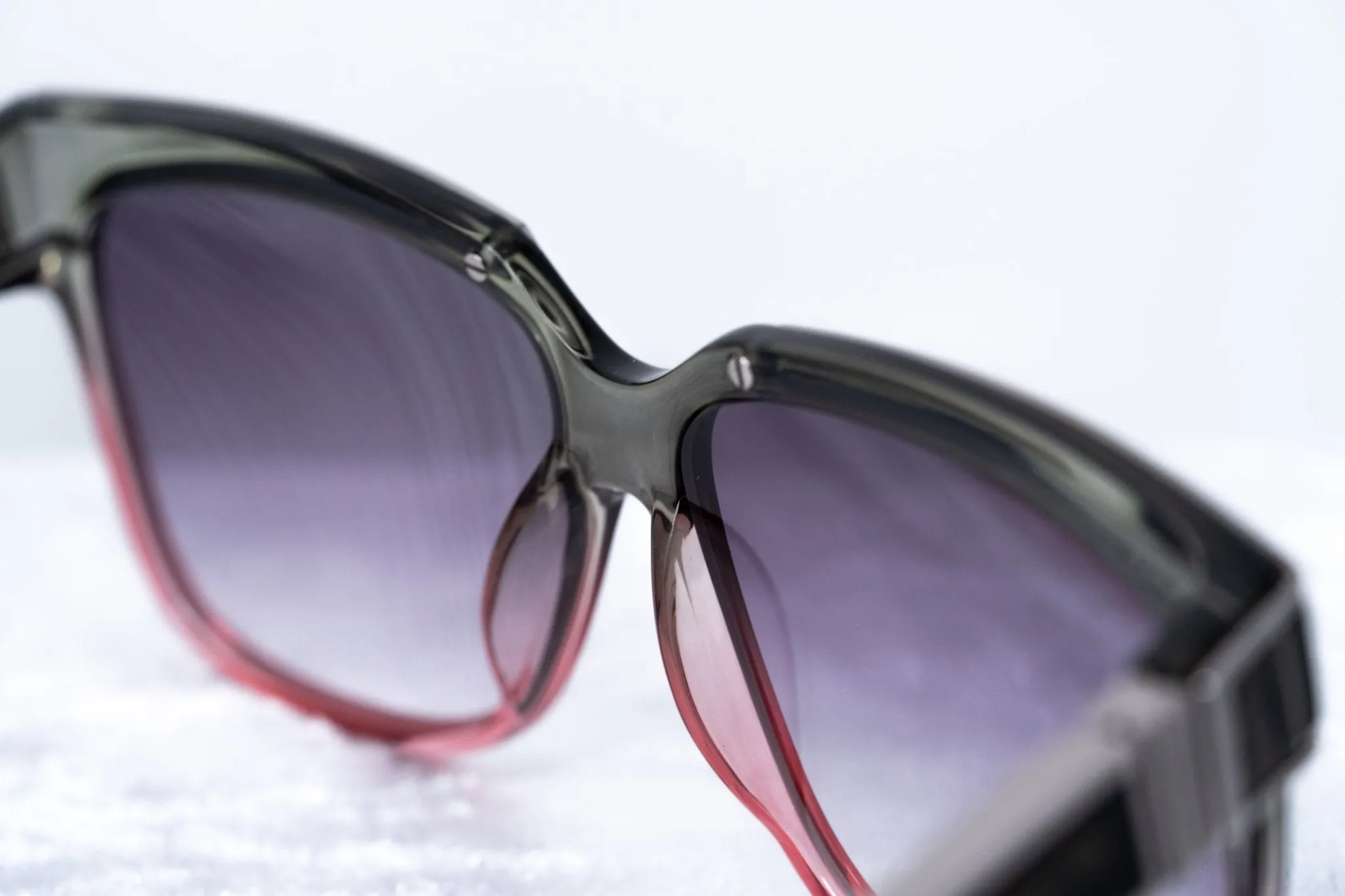 Yohji Yamamoto Sunglasses Rectangular Pink and Purple