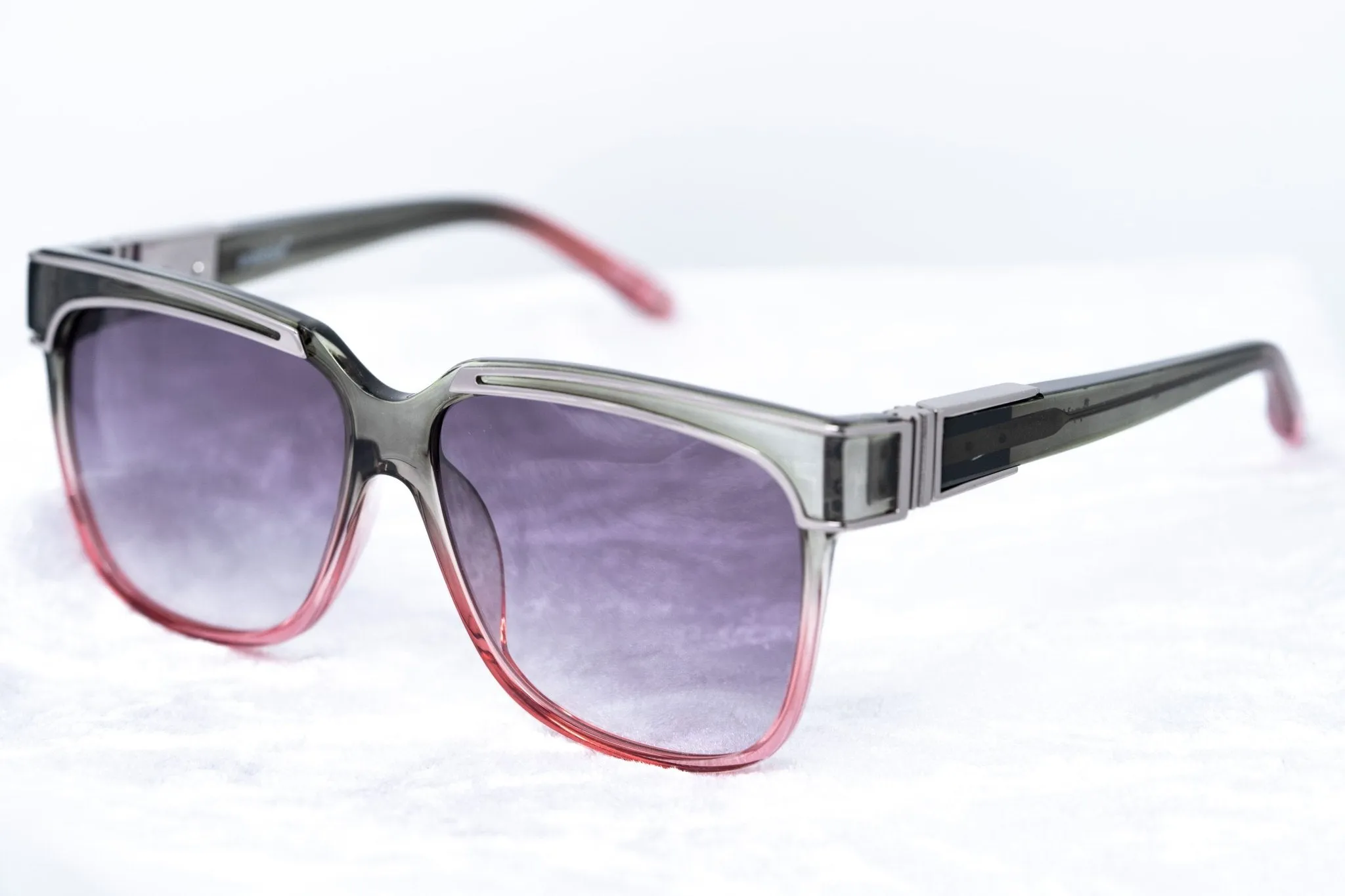 Yohji Yamamoto Sunglasses Rectangular Pink and Purple