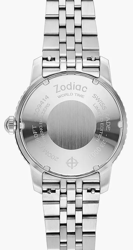 Zodiac Rowing Blazers Super Sea Wolf GMT World Time Watch