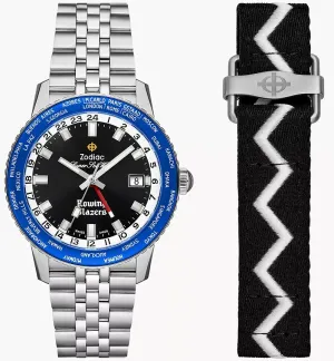 Zodiac Rowing Blazers Super Sea Wolf GMT World Time Watch