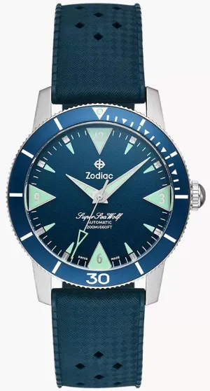 Zodiac Super Sea Wolf Skin Diver Watch